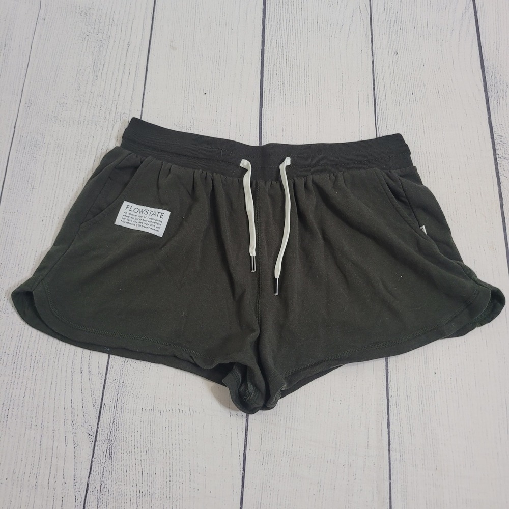 Feat Chelsea Kauai 1 Flowstate Shorts Womens Green Tencel Lounge‎ Yoga